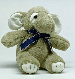 М'яка іграшка Shantou Слоник із синім бантиком 20 см K15326-11