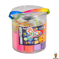 Креативное творчество "тесто для лепки "fluoric", 18 цветов, детская игрушка, от 3 лет