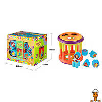 Игрушка для малышей логика-сортер, фигурки-вкладыши, детская, от 1 года, Bambi 8328