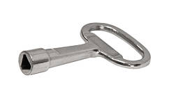 Ключ "Трикатник" (T9) KEY-T9-M ETI для замка, для електрощита, метал тригранний для боксу, шафа трикутник