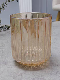 Набір низьких склянок для напоїв Бурштиного кольору 250 мл набір 6 шт