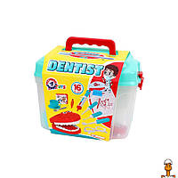 Игровой набор "стоматолог", в чемодане, детская, от 3 лет, Технок 7365TXK