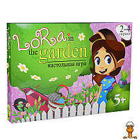 Настольная игра-бродилка "lora in the garden", рус., детская, от 5 лет, Strateg 30514