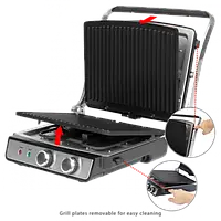 Прижимной гриль Profi Cook PC-KG 1029 Гриль контактный бытовой 2000 Вт (Гриль электрический)