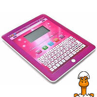 Детский планшет, 2 языка рус англ, буквы, цифры, музыка, игрушка, от 3 лет, Play Smart 7321