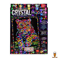 Креативное творчество "crystal mosaic леопард", 6 форм элементов, детская игрушка, от 5 лет