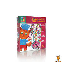 Настольная игра "сладкие вкусности", укр, детская, от 3 лет, Vladi Toys VT1804-42