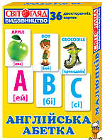 Детские развивающие карточки "английский алфавит", 36 карточек, игрушка, от 3 лет, Ranok Creative 13106047
