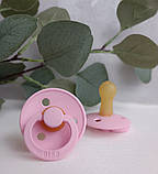 Пустушка BIBS Colour Latex Round (кругла) – Baby pink від 6міс., фото 4