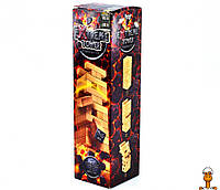 Развивающая настольная игра дженга "extreme tower", 56 брусков, детская, от 6 лет, Danko Toys XTW-01-01U