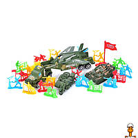 Игровой набор солдатики, с транспортом, детская, вид 1, от 6 лет, Bambi 8899-50