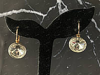 Сережки з кристалами Swarovski, Сережки з кристалами Сваровскі, Французька Застібка.