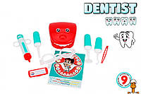 Игровой набор стоматолог, 9 предметов, детская, от 3 лет, Технок 6641TXK