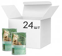 БЛОК Carpathian Pet Food влажный корм для котов Hairball утка в желе 24х80 г