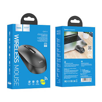 Комп'ютерна бездротова миша HOCO GM14 Platinum business wireless mouse 2.4G Чорна