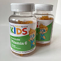 California gold nutrition Vitamin C для дітей, вітаміном С з шипшиною, 60 желейок з апельсиновим смаком