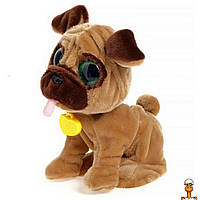 Интерактивный щенок умный питомец "дружок", со звуковыми эффектами, детская игрушка, коричневый, от 3 лет