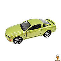 Инерционная машинка форд mustang gt 2006, 1:42, детская игрушка, зеленый, от 3 лет, Kinsmart КТ5091(Green)