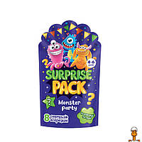 Набор сюрпризов surprise pack "monster вечеринка", укр, детская игрушка, от 4 лет, Vladi Toys VT8080-03