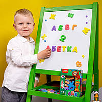 Набор магнитов "азбука", укр, детская игрушка, от 3 лет, Vladi Toys VT5411-15