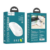 Компьютерная беспроводная мышь HOCO GM14 Platinum business wireless mouse 2.4G белая