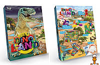 Набор креативного творчества "земля динозавров", 7 в 1, детская игрушка, от 3 лет, Danko Toys DL-01-01U