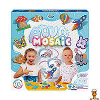 Набор креативного творчества "aqua mosaic", 16 цветов бусинок, детская игрушка, от 5 лет, Danko Toys AM-01-02