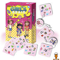 Настольная игра "girl s brain", правила на укр. и рус. языках, детская, от 6 лет, Мастер MKZ0807
