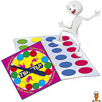 Гра для підлоги "твістер", для всієї родини, дитяча іграшка, віком від 4 років, Майстер MKT0101