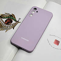 Чехол для Samsung A34. С подкладкой, лиловый матовый цвет, защита камеры