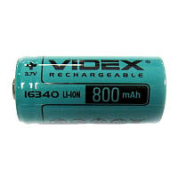 Аккумулятор 16340 (CR123) VIDEX 800mAh (без защиты) 3.7V Li-ion