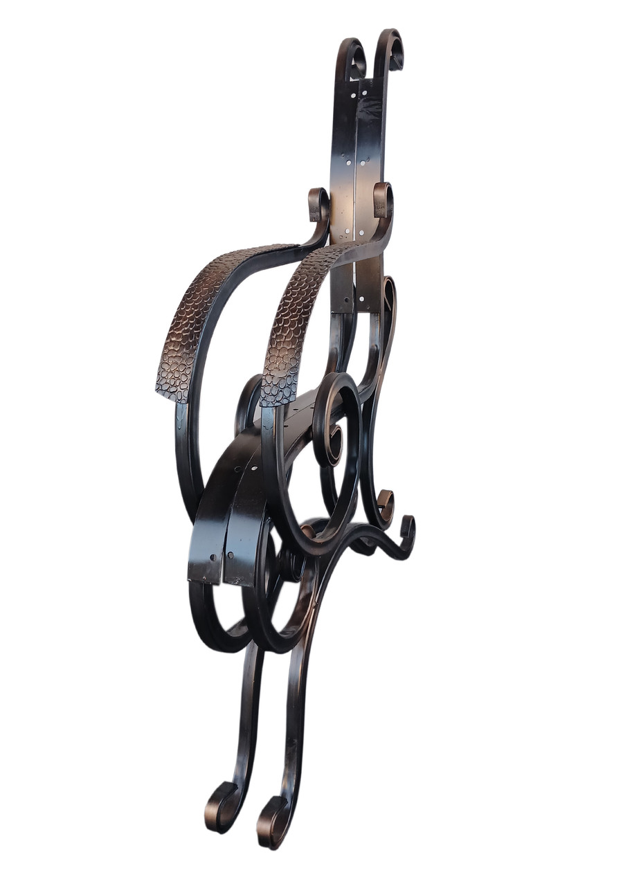 Ковані боковини для лавки 20*20 з проф труби, фото 1