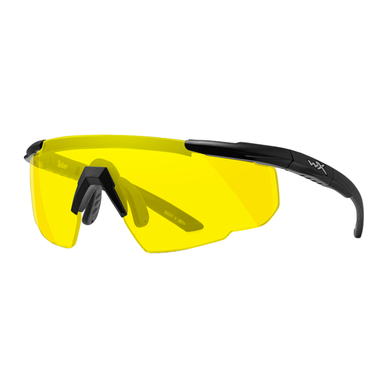 Тактичні захисні окуляри SABER ADVANCED, Wiley X, чорні, напівобідкові, жовті лінзи