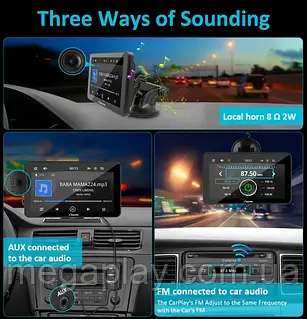 Автомагнитола CARPURIDE 7-дюймовый экран с Apple CarPlay