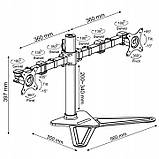 Кронштейн настольный   для  монитора и телевизора 10" - 30"  NF22, фото 3
