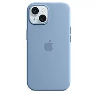 Чохол Apple iPhone 15 Silicone Case with MagSafe - Winter Blue