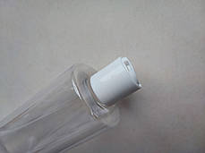 400 мл ПЕТ флакон Циліндр прозорий з кришкою білий диск-топ 24 мм, пластиковий, пластмасовий пляшка, фото 2