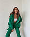 Жіночий теплий прогулянковий костюм кофта на змійці та штани джоггери спортивний костюм тринити на флісі, фото 7