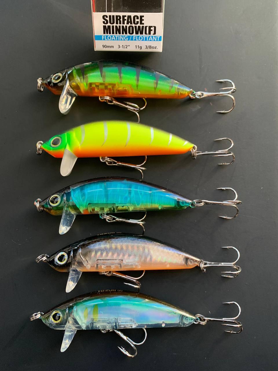 Набір Воблер Fishing 3D Inshore Surface Minnow F 90mm 11.0g (Набір 5шт), фото 1