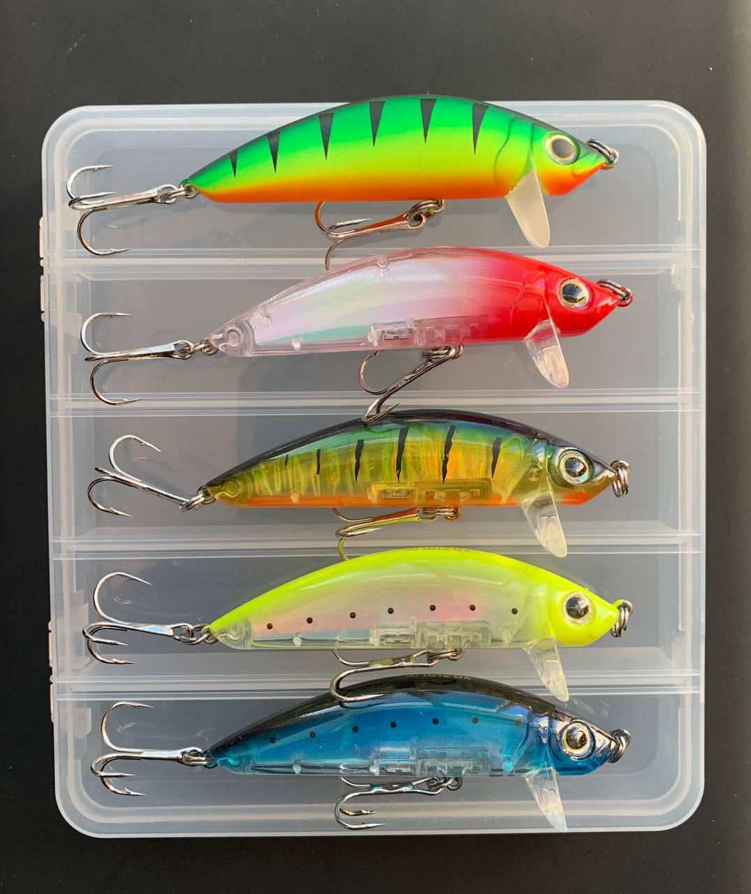 Набір Воблер Fishing 3D Inshore Surface Minnow F 90mm 11.0g (Набір 5шт+коробка), фото 1