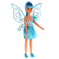 Кукла DEFA 8317-1-3 фея с крыльями 21 см Бирюзовая AmmuNation
