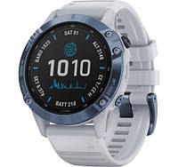 Смарт-часы Garmin Fenix 6 Pro Solar Edition Mineral Blue with Whitestone Band (010-02410-19/18)