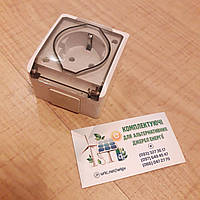 Зовнішня зовнішня розетка із кришкою 250В/10А заземлення