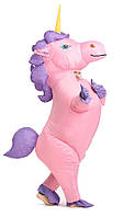 Надувний костюм Єдинорога RESTEQ, Unicorn косплей, костюм рожевого конячка. Єдиноріг надувний 2,5 м