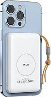 VRURC - магнитное зарядное устройство емкостью 10000 мАч, быстрая зарядка PD20W USB-C, совместимое с iPhone