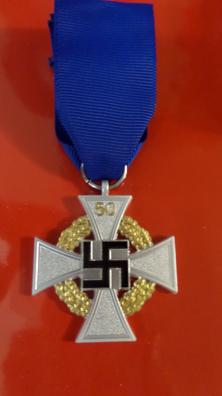 Германия Крест за 50 лет гражданской службы 3 Рейх муляж - фото 1 - id-p2083298916
