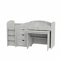 Двоярусне ліжко з викоченим столом Універсал, Компаніт, Ательє світлий