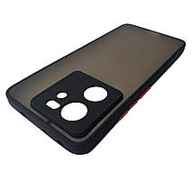 Матовий протиударний чохол для Xiaomi 13T Pro чорний бампер