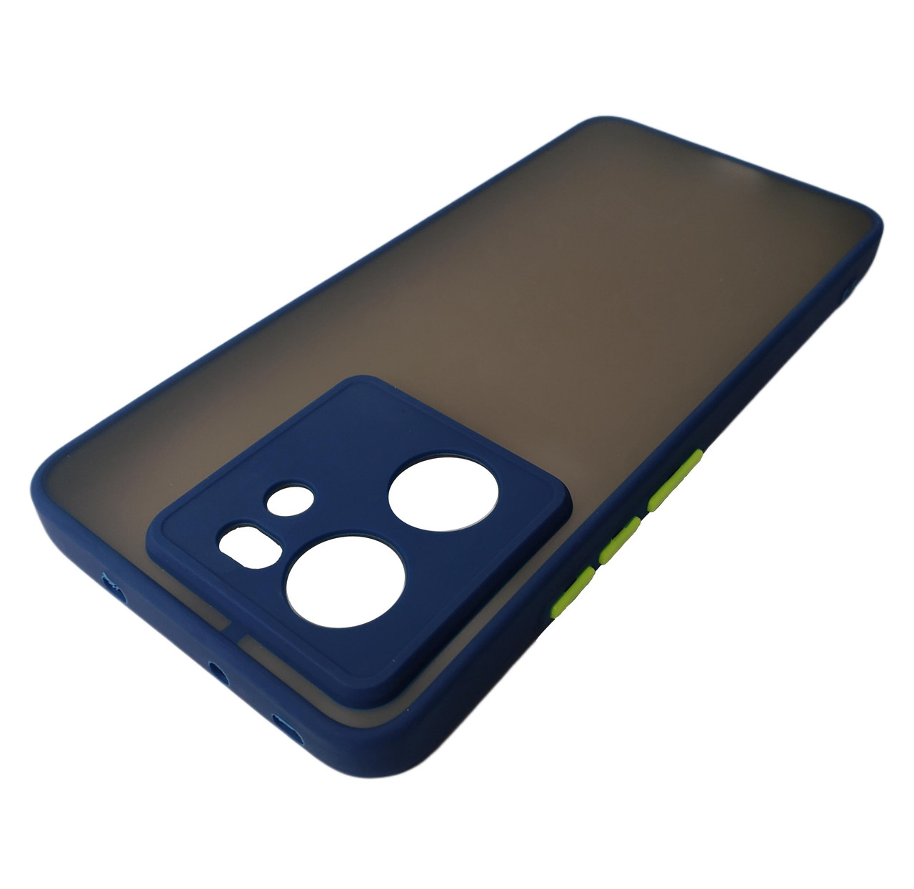 Матовий протиударний чохол для Xiaomi 13T Pro синій бампер