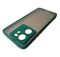 Матовий протиударний чохол для Xiaomi 13T Pro зелений бампер